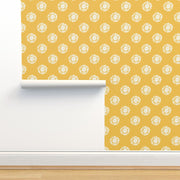 "Polka Dot Daisy" Wallpaper  - Large Scale
