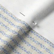 "Foliate" Candy Striped Printed Fabric - Small Scale