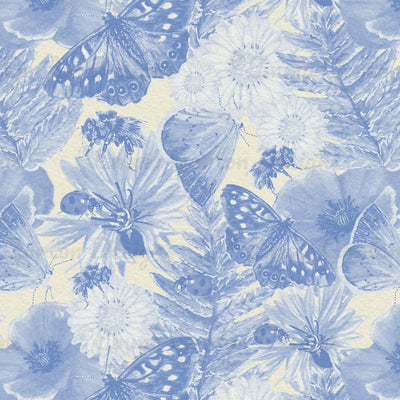 "Monochromatic Summer Delight" Printed Fabric - Large Scale