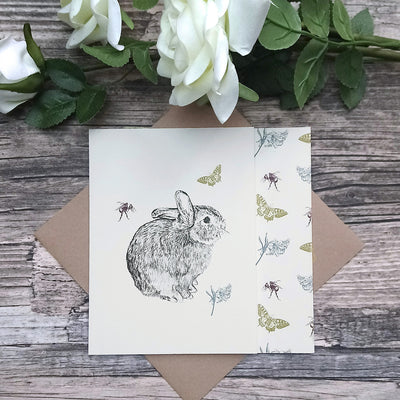 Bunny and Butterfly Card - Bella & Bryn