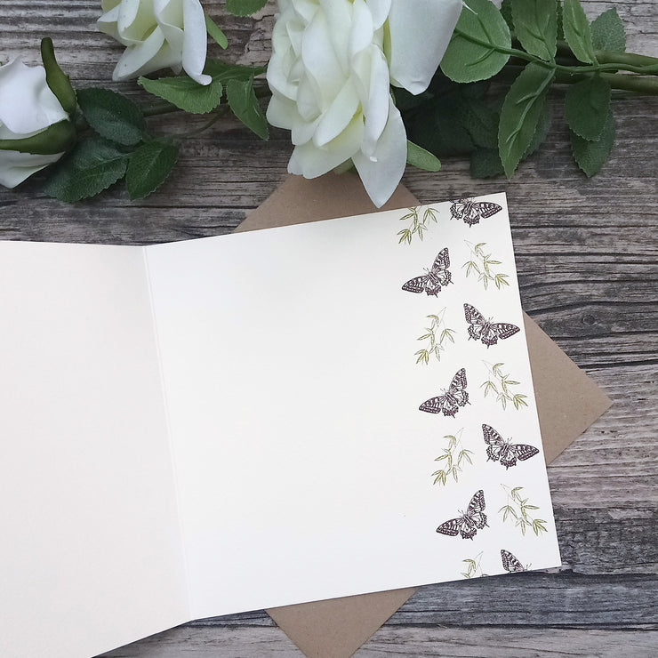 Orangutan and Butterfly Card - Bella & Bryn